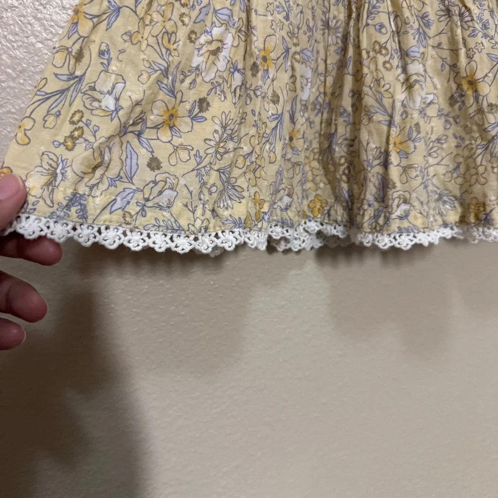 Catherine Malandrino Yellow and Blue Floral Girls Dress